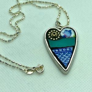 Beautiful Pieced Heart Necklace